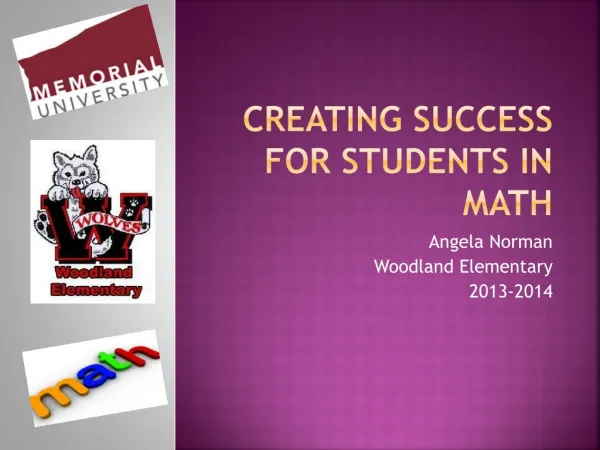 Creating Success for Students in Math