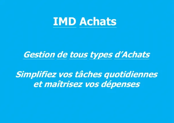 IMD Achats