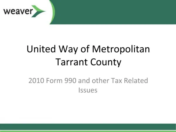 United Way of Metropolitan Tarrant County
