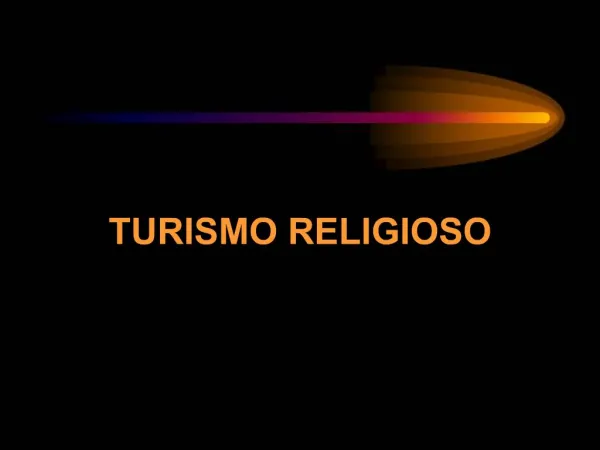 TURISMO RELIGIOSO