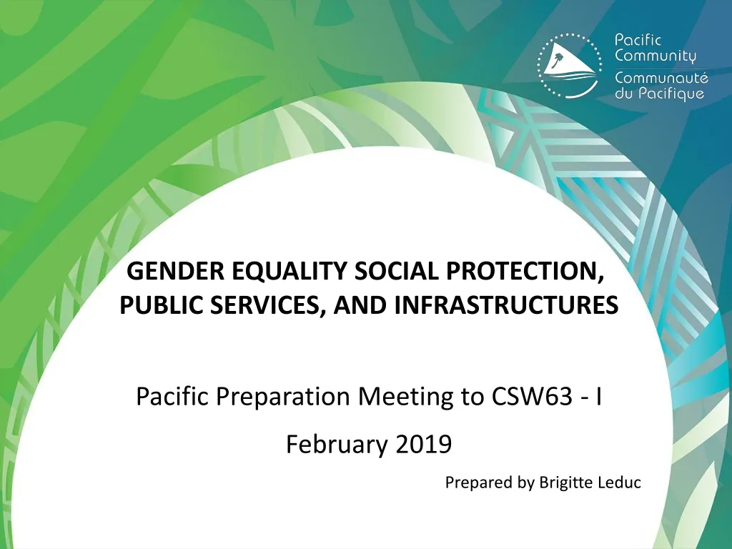 gender equality social protection public services