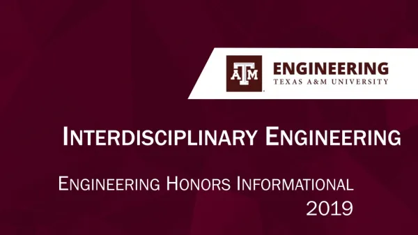 Engineering Honors Informational 2019