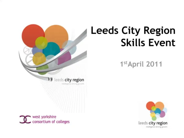 Leeds City Region Skills Event