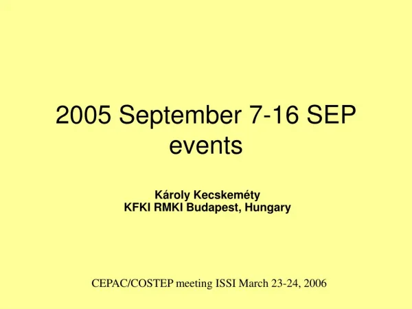 2005 September 7-16 SEP events