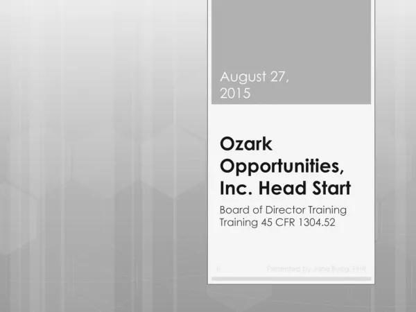 Ozark Opportunities, Inc. Head Start