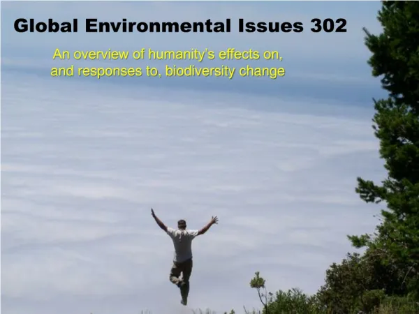 Global Environmental Issues 302