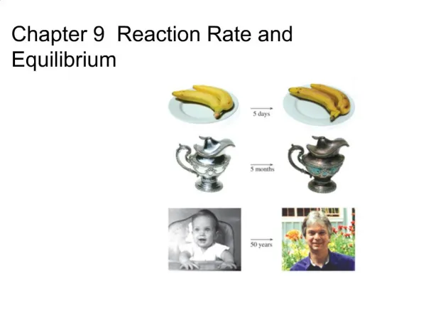 Chapter 9 Reaction Rate and Equilibrium