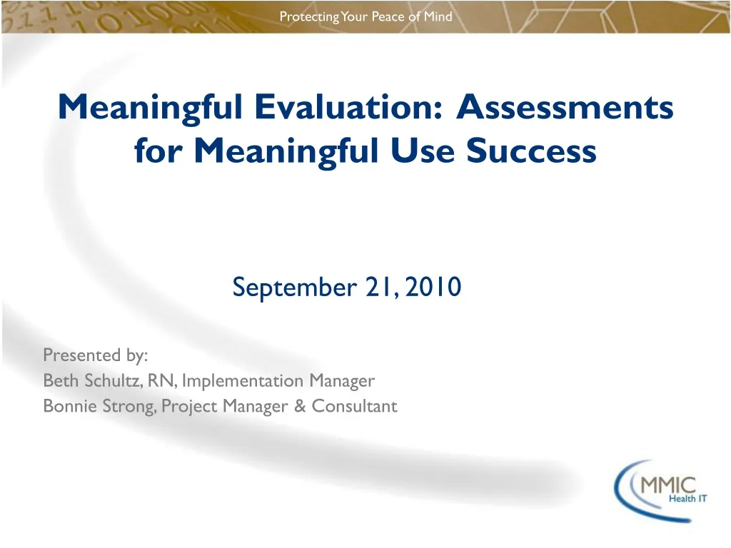 meaningful evaluation assessments for meaningful use success