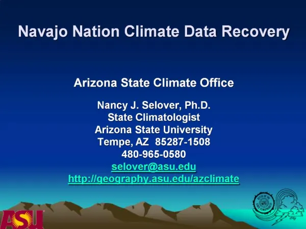 Navajo Nation Climate Data Recovery