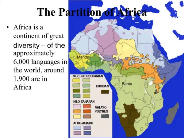 The Partition of Africa