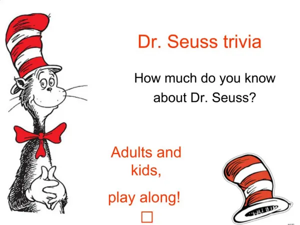 Dr. Seuss trivia