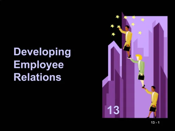 Developing Employee Relations