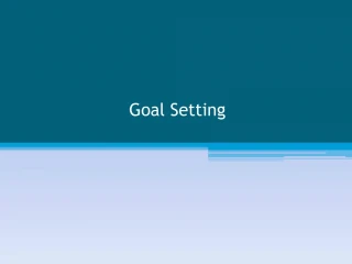 Goal Setting - slide 1