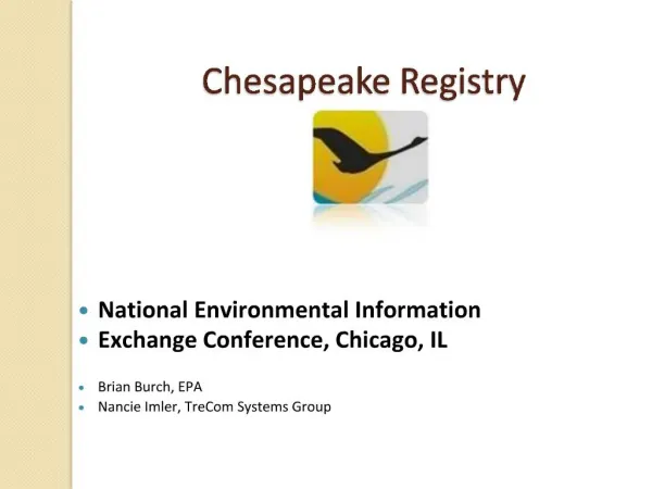 Chesapeake Registry