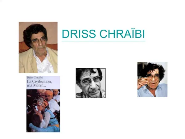 DRISS CHRA BI