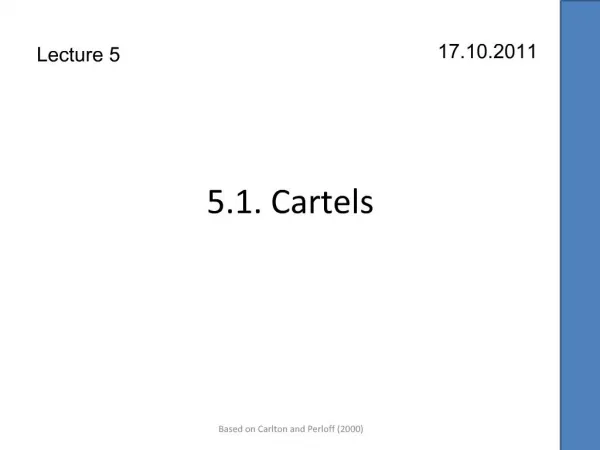 5.1. Cartels