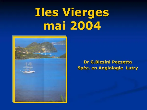Iles Vierges mai 2004