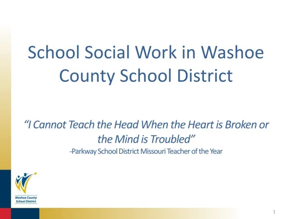 School Social Work in Washoe County School District