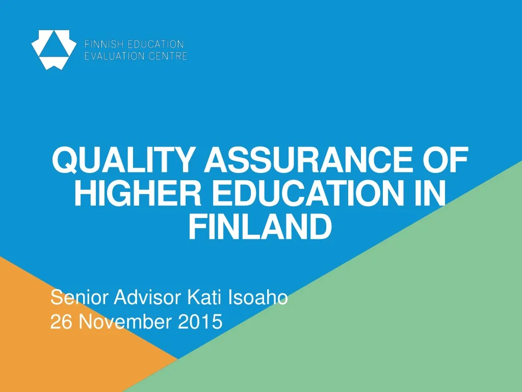 quality assurance of higher education in finland
