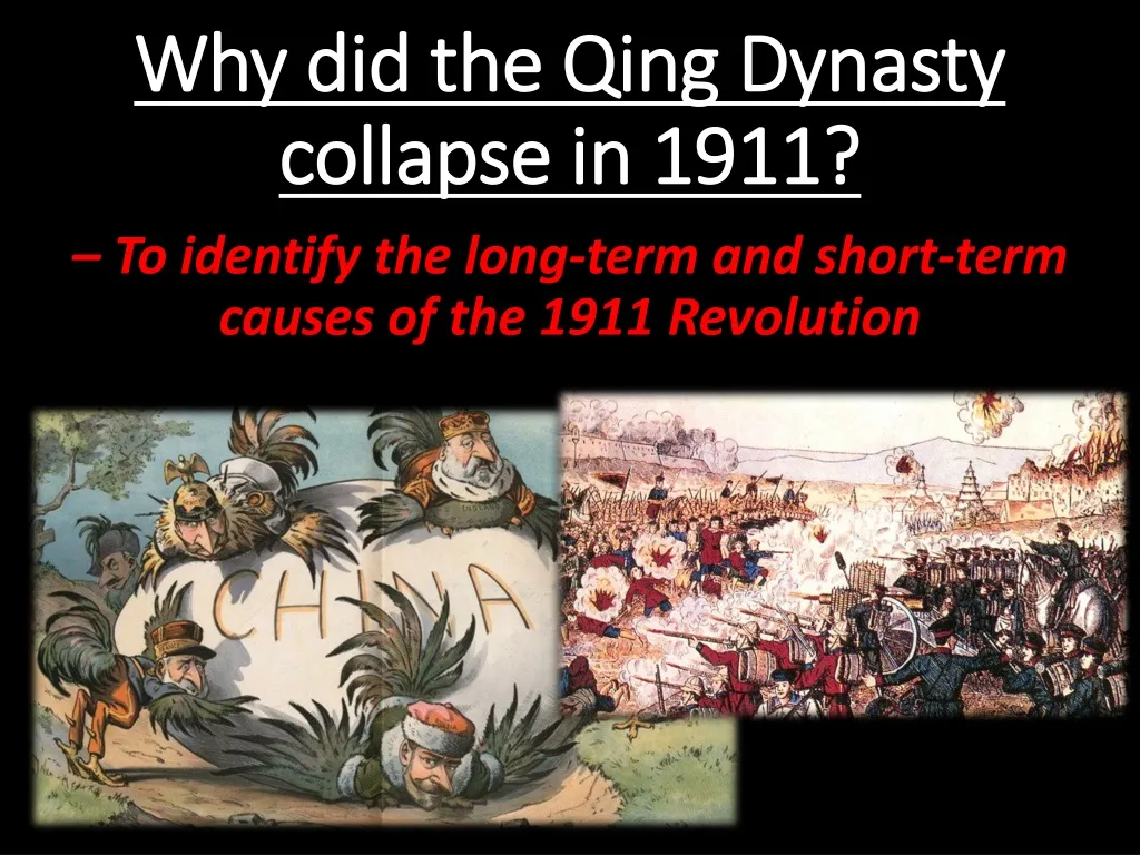 why did the qing dynasty collapse in 1911