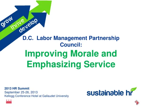 D.C. Labor Management Partnership Council: Improving Morale and Emphasizing Service