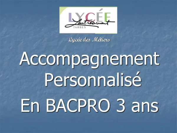 Accompagnement personnalis