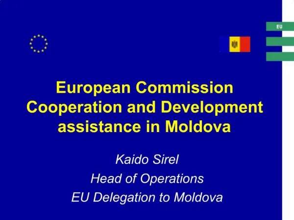 European Commission Cooperation and Development assistance in Moldova