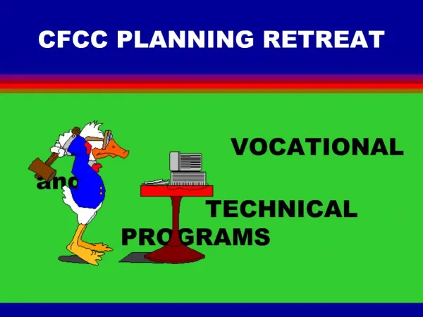 CFCC PLANNING RETREAT