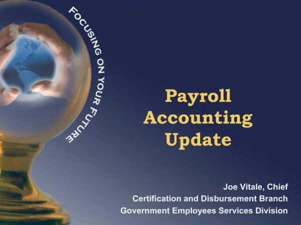 Payroll Accounting Update