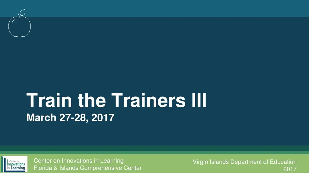 train the trainers iii march 27 28 2017