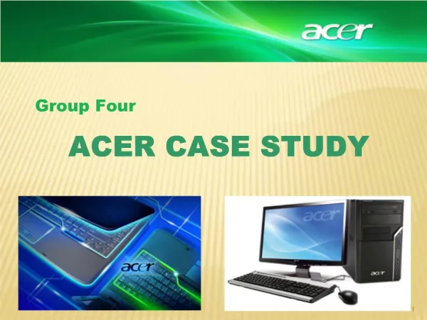 ACER CASE STUDY