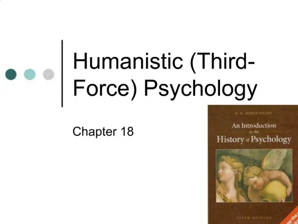 Humanistic Third-Force Psychology