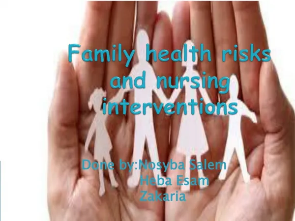 Family health risks and nursing interventions