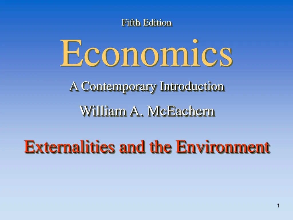 fifth edition economics a contemporary