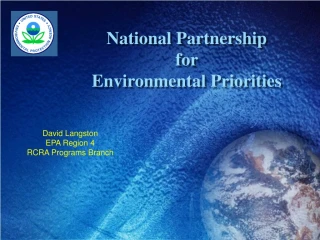 National Partnership for Environmental Priorities - slide 1