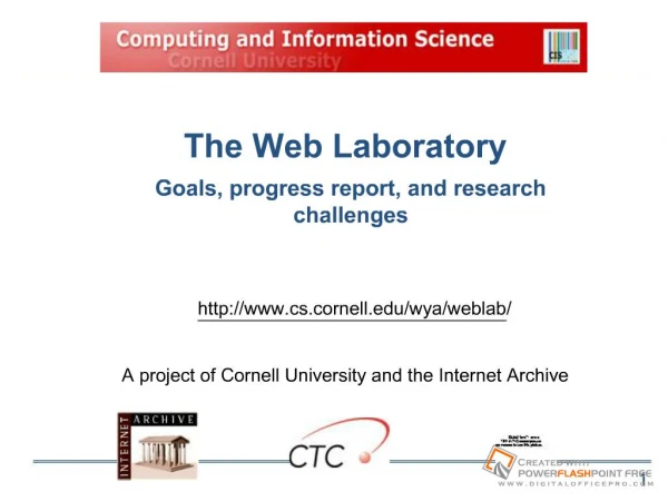 The Web Laboratory