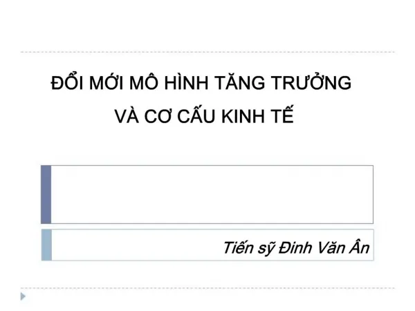 I MI M H NH TANG TRUNG V CO CU KINH T