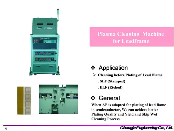 Plasma Cleaning Machine for Leadframe