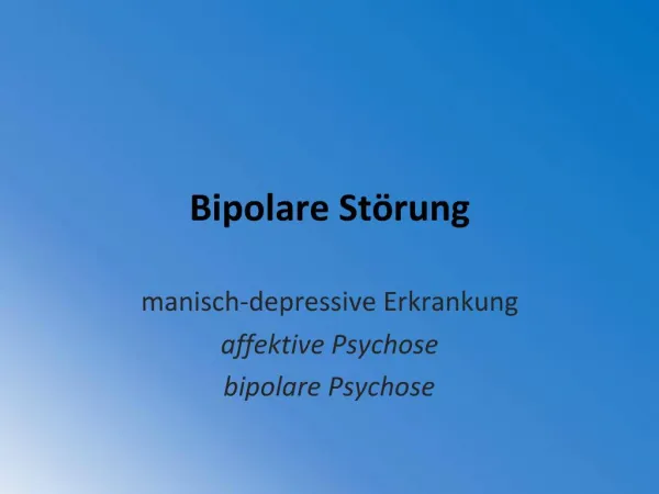 Bipolare St rung
