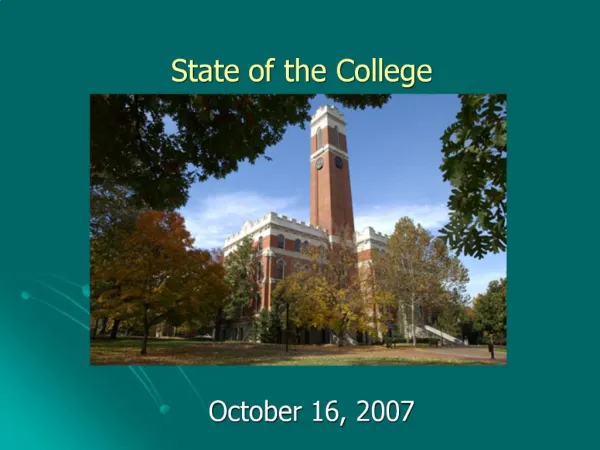 State of the College