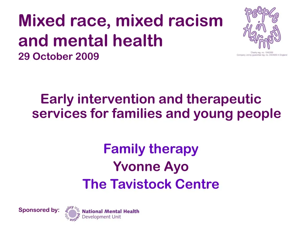 mixed race mixed racism and mental health 29 october 2009