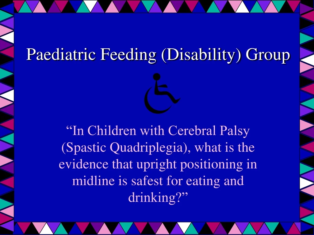 paediatric feeding disability group