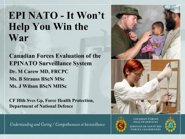 EPI NATO - It Won t Help You Win the War