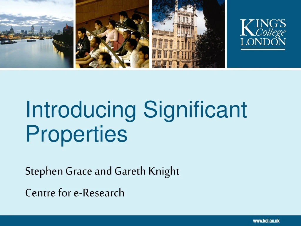 introducing significant properties