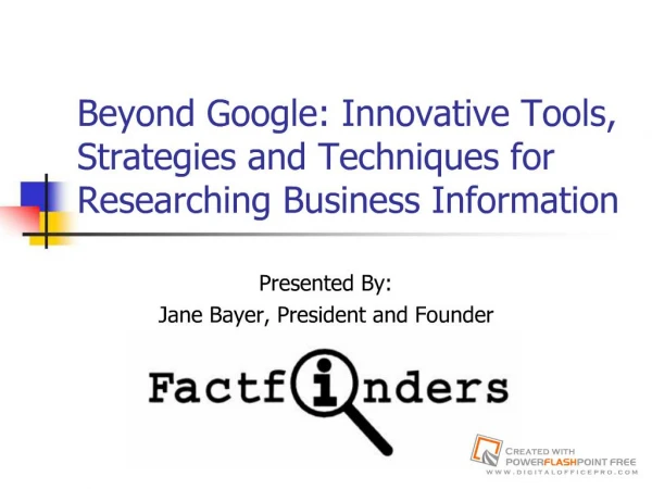 Beyond Google: Innovative Tools