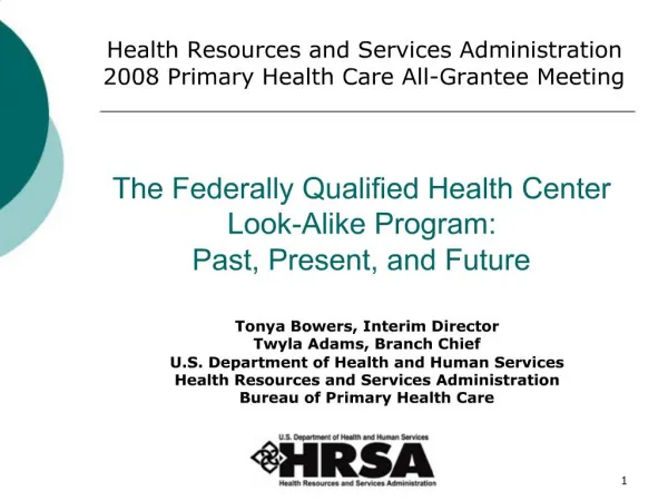 The Federally Qualified Health Center Look-Alike Program: Past, Present, and Future