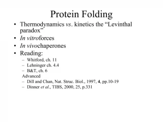 Protein Folding - slide 1