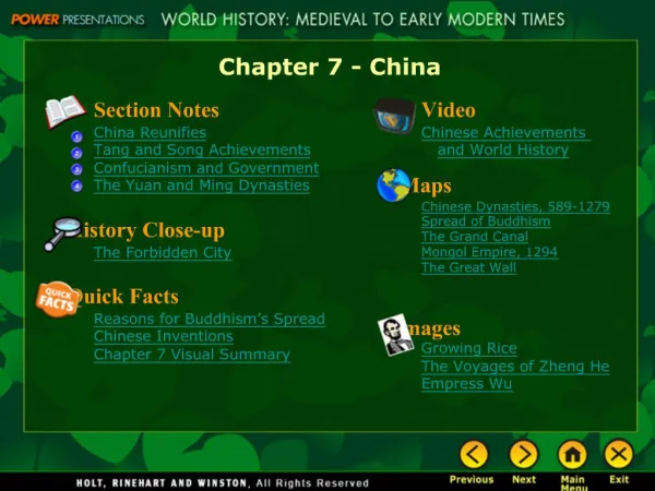 Chapter 7 - China