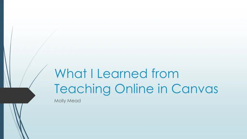 what i learned from teaching online in canvas