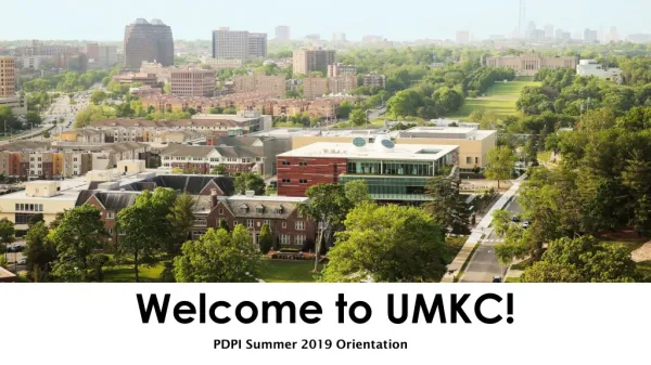 Welcome to UMKC!